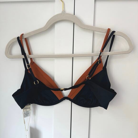 L*Space Fused Zendaya Bikini Top – Black & Sienna Layered (Size M, NWT) - Picture 5 of 9